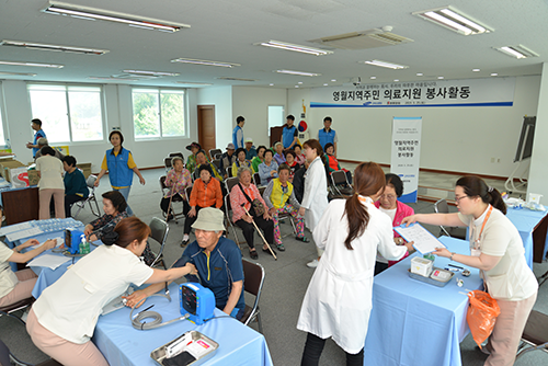 Medical support volunteer activities